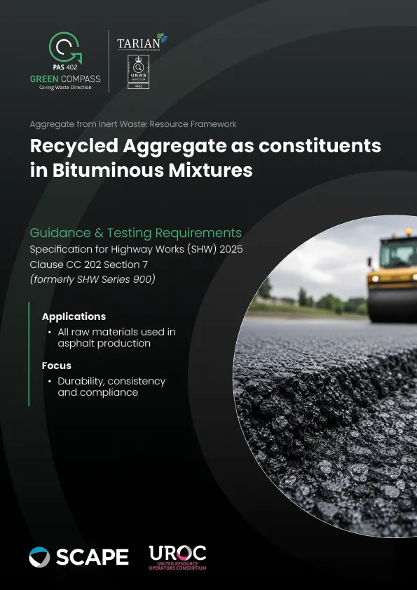 Recycled Aggregate as constituents in bituminous Mixtures