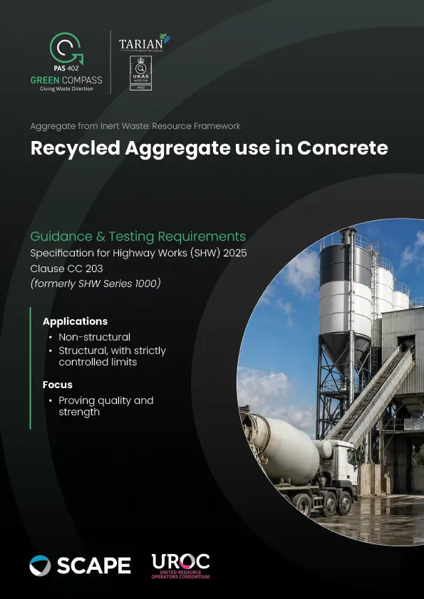 Recycled Aggregate use in Concrete