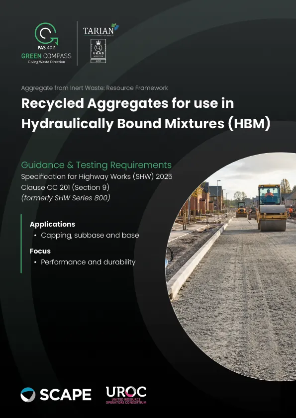 Recycled Aggregates for use  in Hydraulically Bound  Mixtures (HBM)